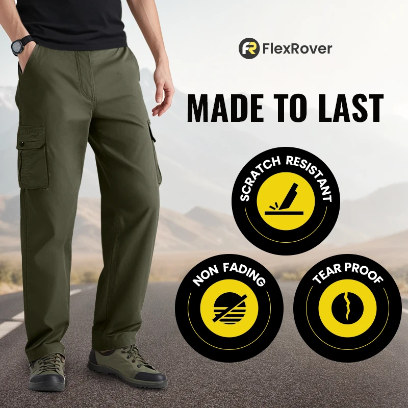 FlexRover - Ultra Comfort Flex Fit Cargo Pants