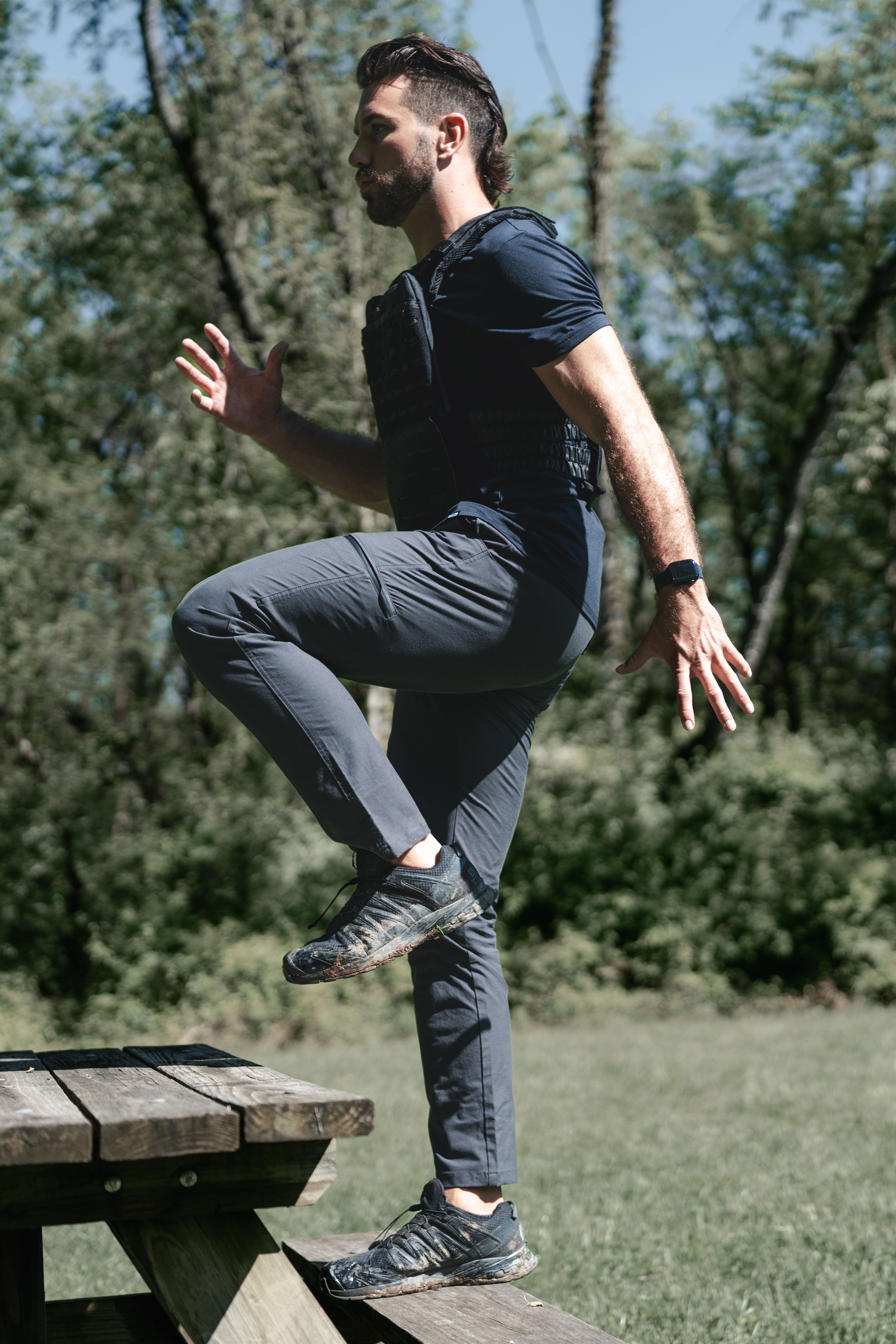 Covert Pant - Charcoal - photo from lifestyle #color_charcoal