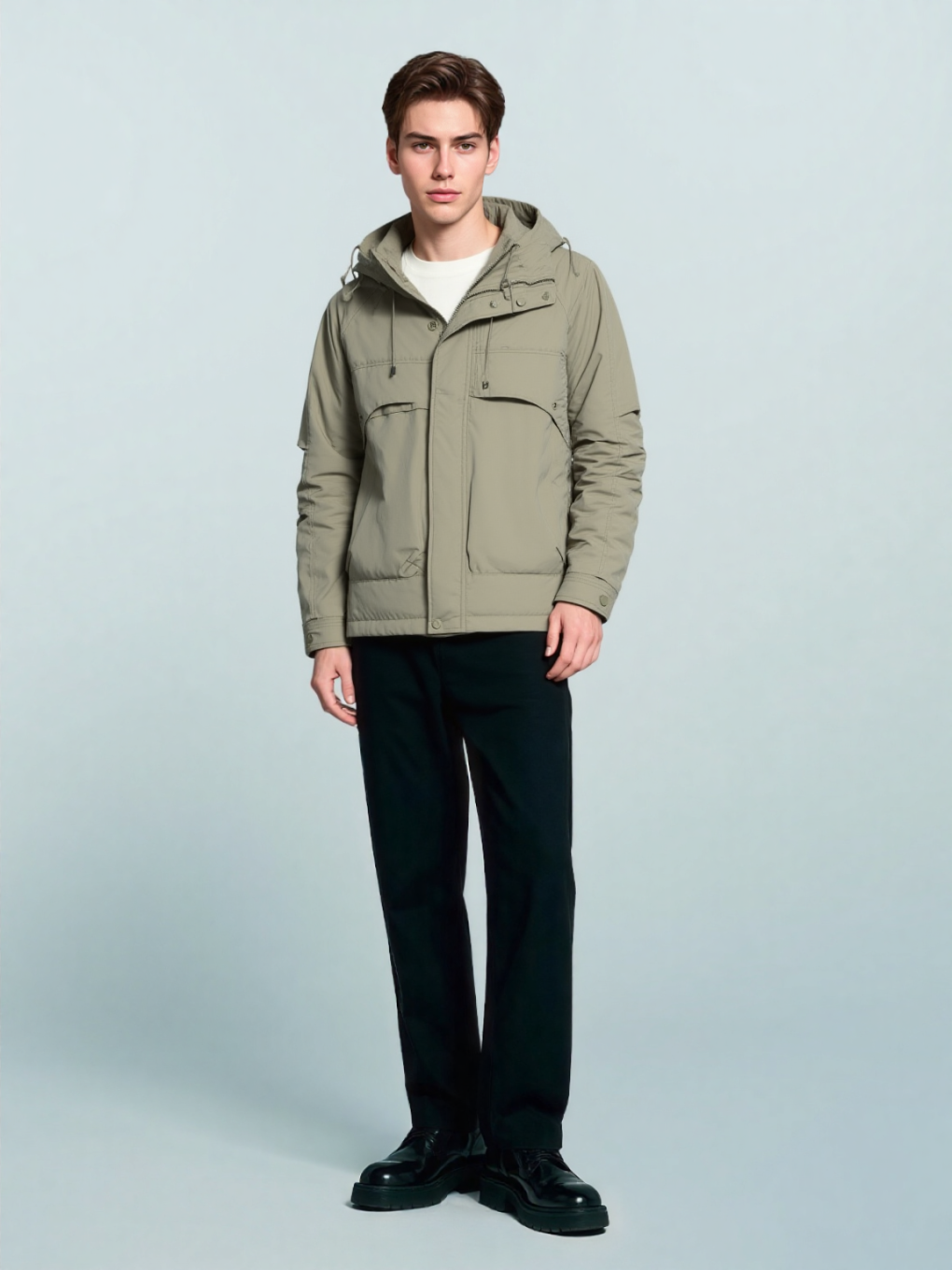 Winter Warm Windproof Hooded Jacket for Men