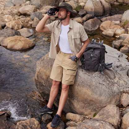 Men's Quick Dry Cargo Shorts - MAGCOMSEN