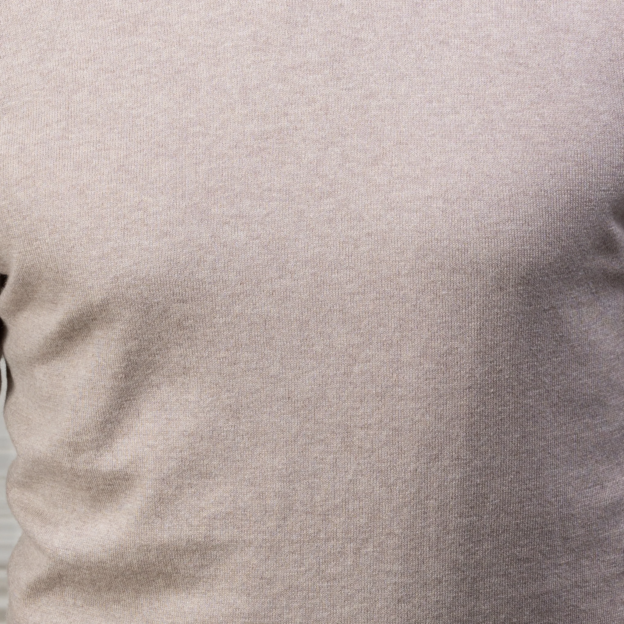 Bellagio Buttonless Long Sleeve Merino Polo Grey