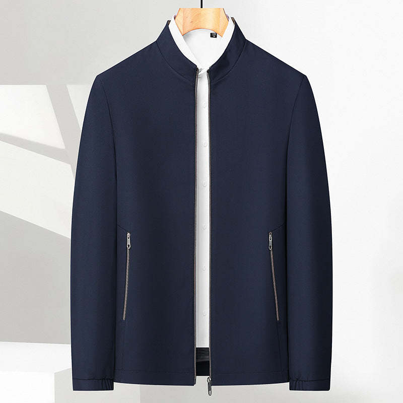 Men's Standing Collar Zipper Jacket