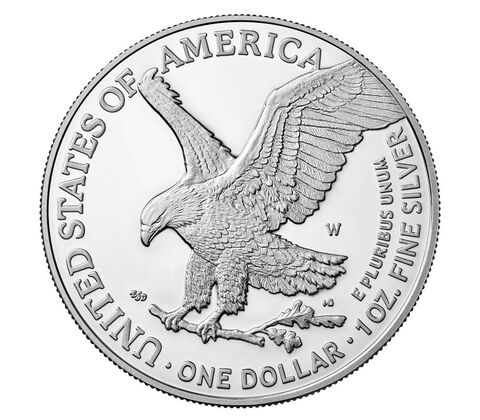 American Eagle 2022 One Ounce Silver Proof Coin, , hi-res