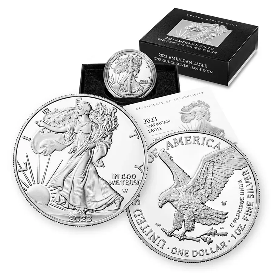 🔥LAST DAY DISCOUNT🔥2021-2024 AMERICAN SILVER EAGLE COINS BRILLIANT UNCIRCULATED