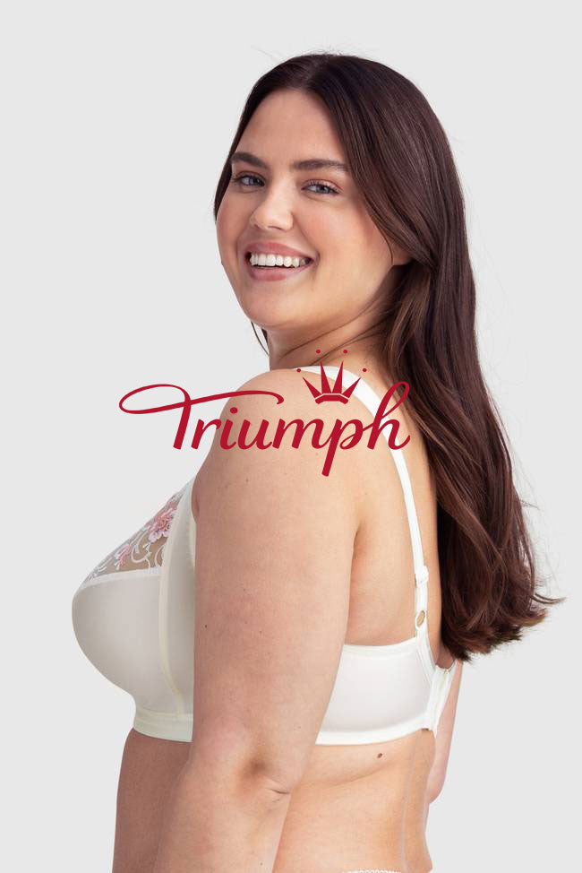 TRIUMPH - 3 DIELY (65A-120H) 💝 VYŠÍVANÉ BIELE OBLEČENIE ✨-GR