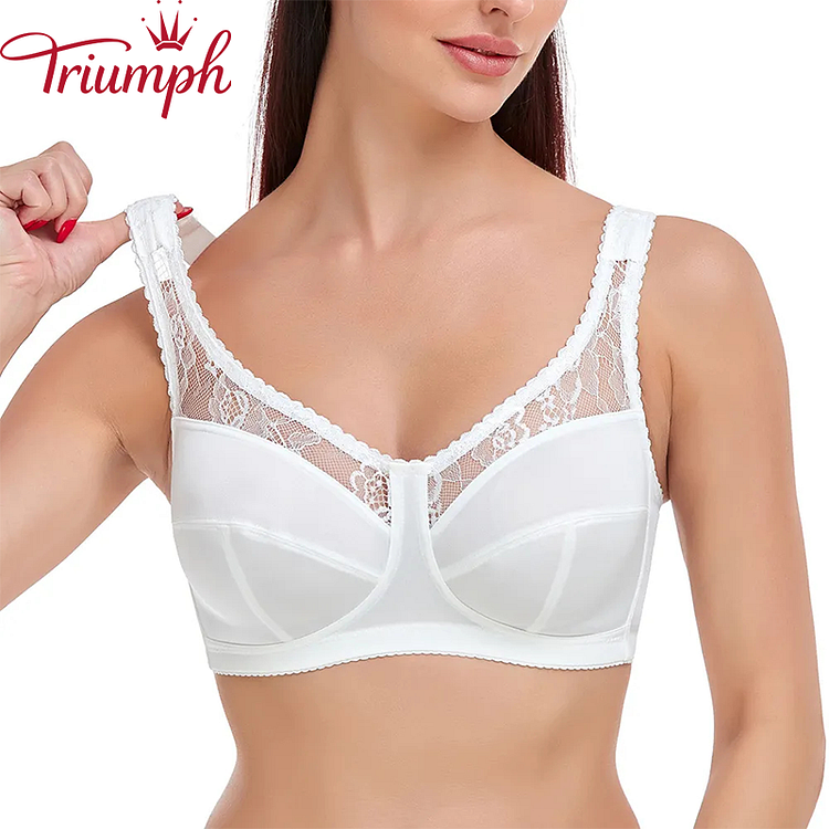 Triumph - 3 sztuki 🔥Seksowna koronkowa bielizna, ultracienki biustonosz