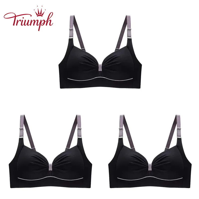 Thin bra without underwires for large breasts