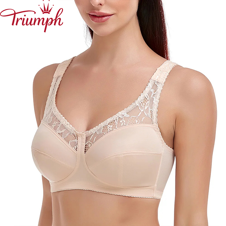 Triumph - 3 sztuki 🔥Seksowna koronkowa bielizna, ultracienki biustonosz