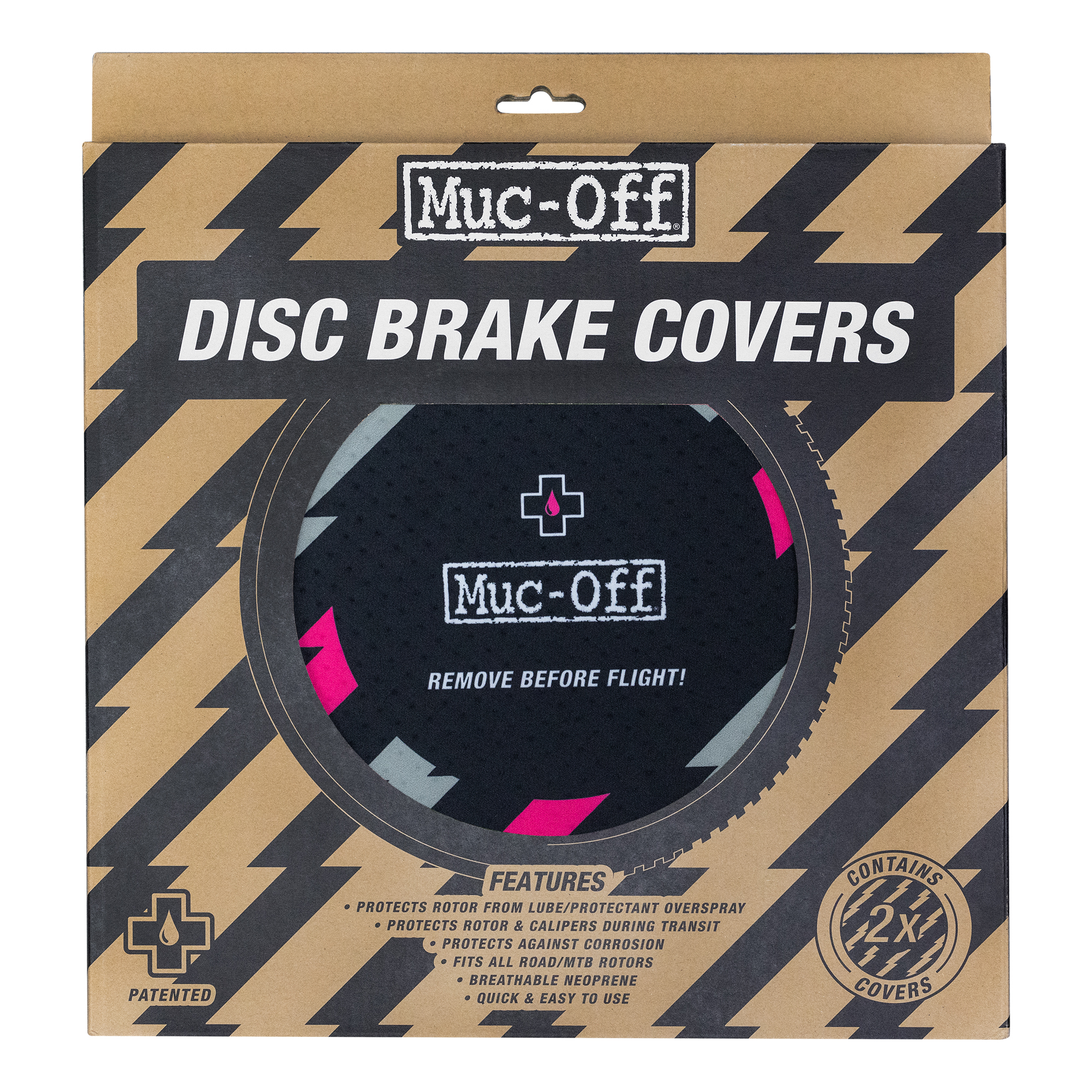 Muc Off Disc Brake Covers Black Pink Planet X