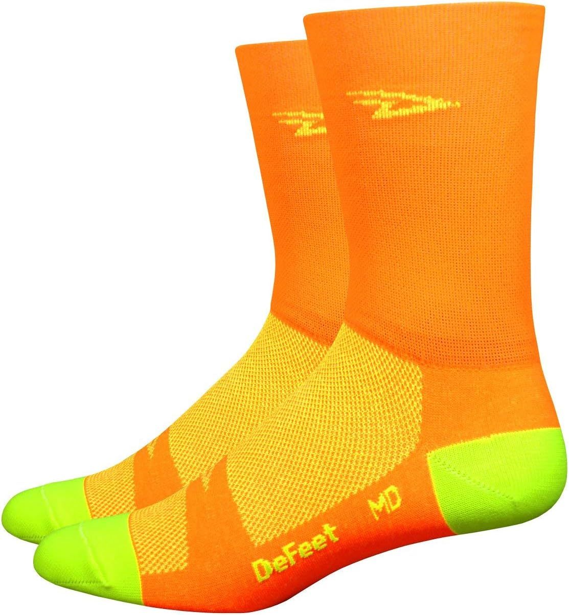 Defeet Aireator 5in Hi-Vis Socks
