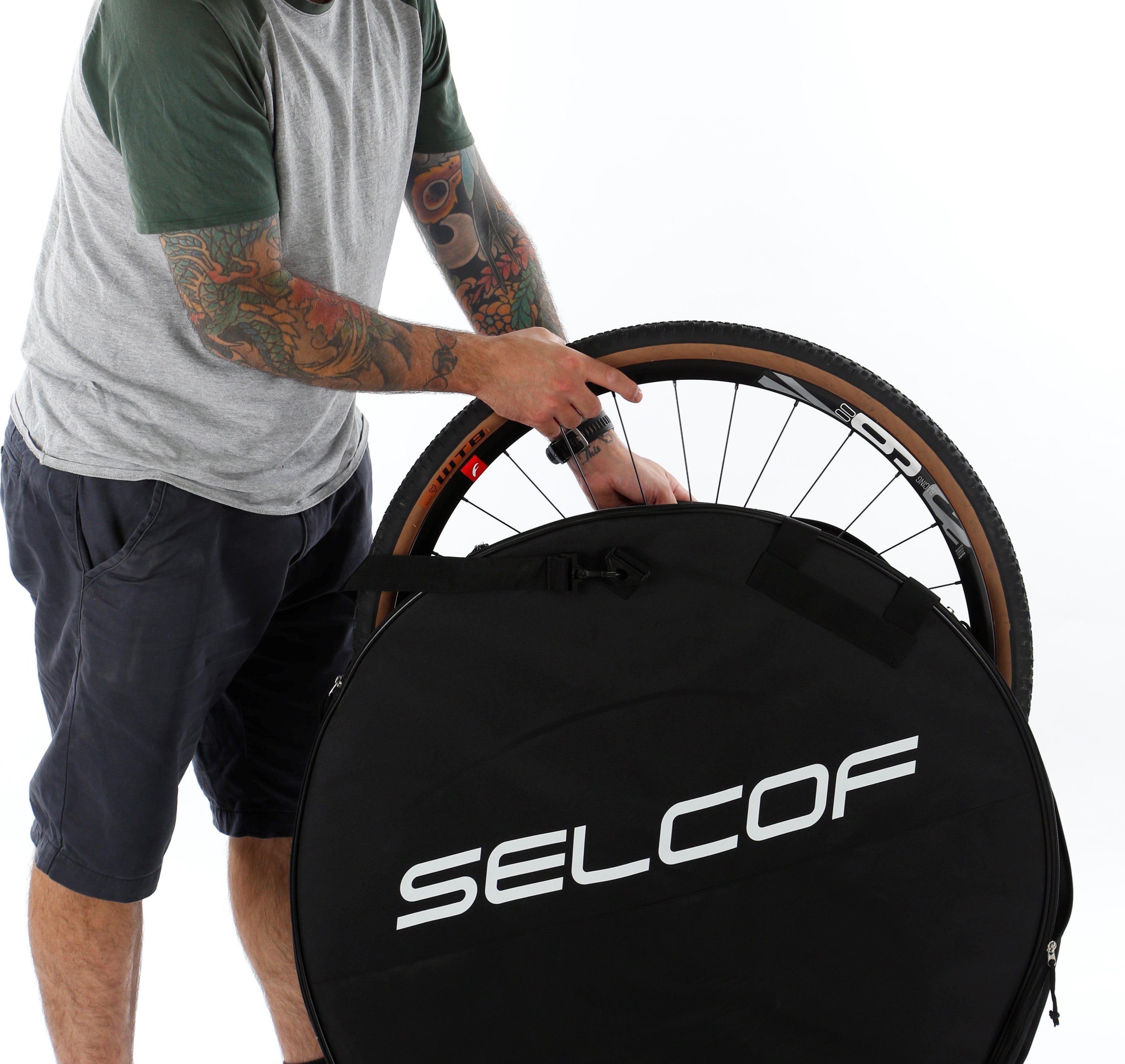 Selcof Padded Double Wheel and Tyre Bag