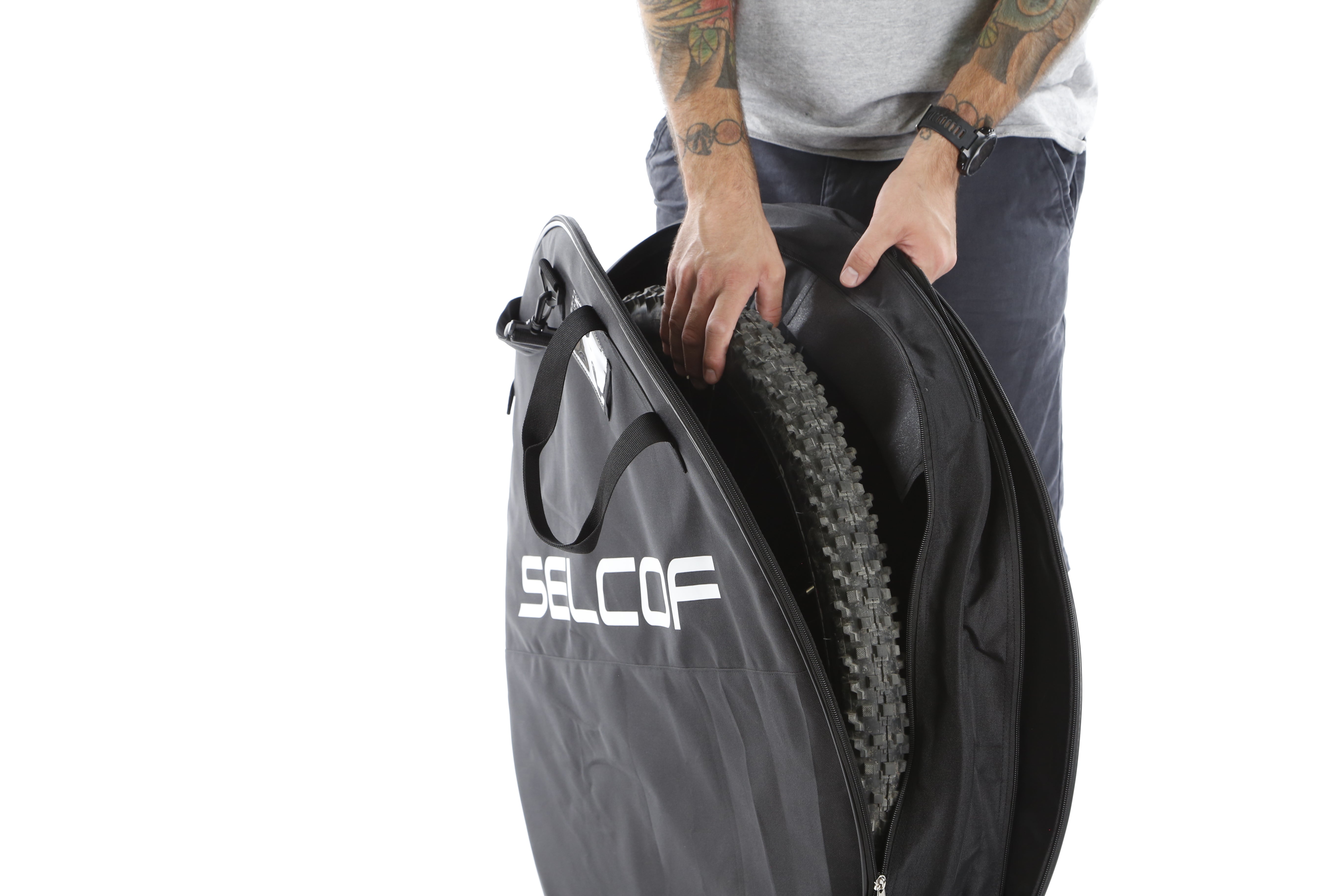 Selcof Padded Double Wheel and Tyre Bag