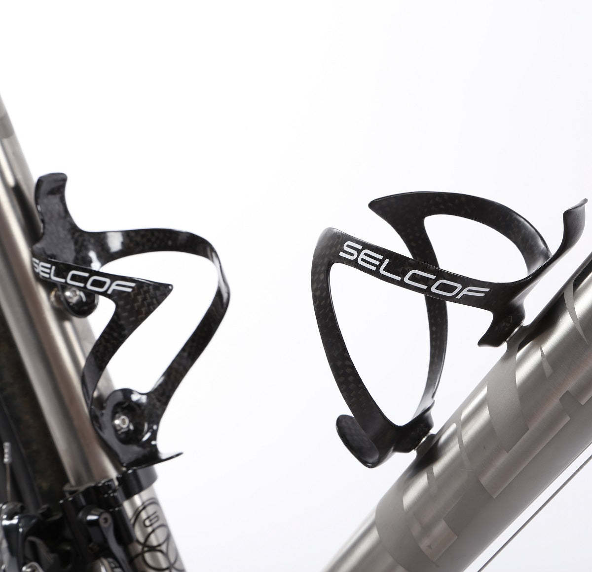Selcof Carbon Bottle Cage Gloss Black