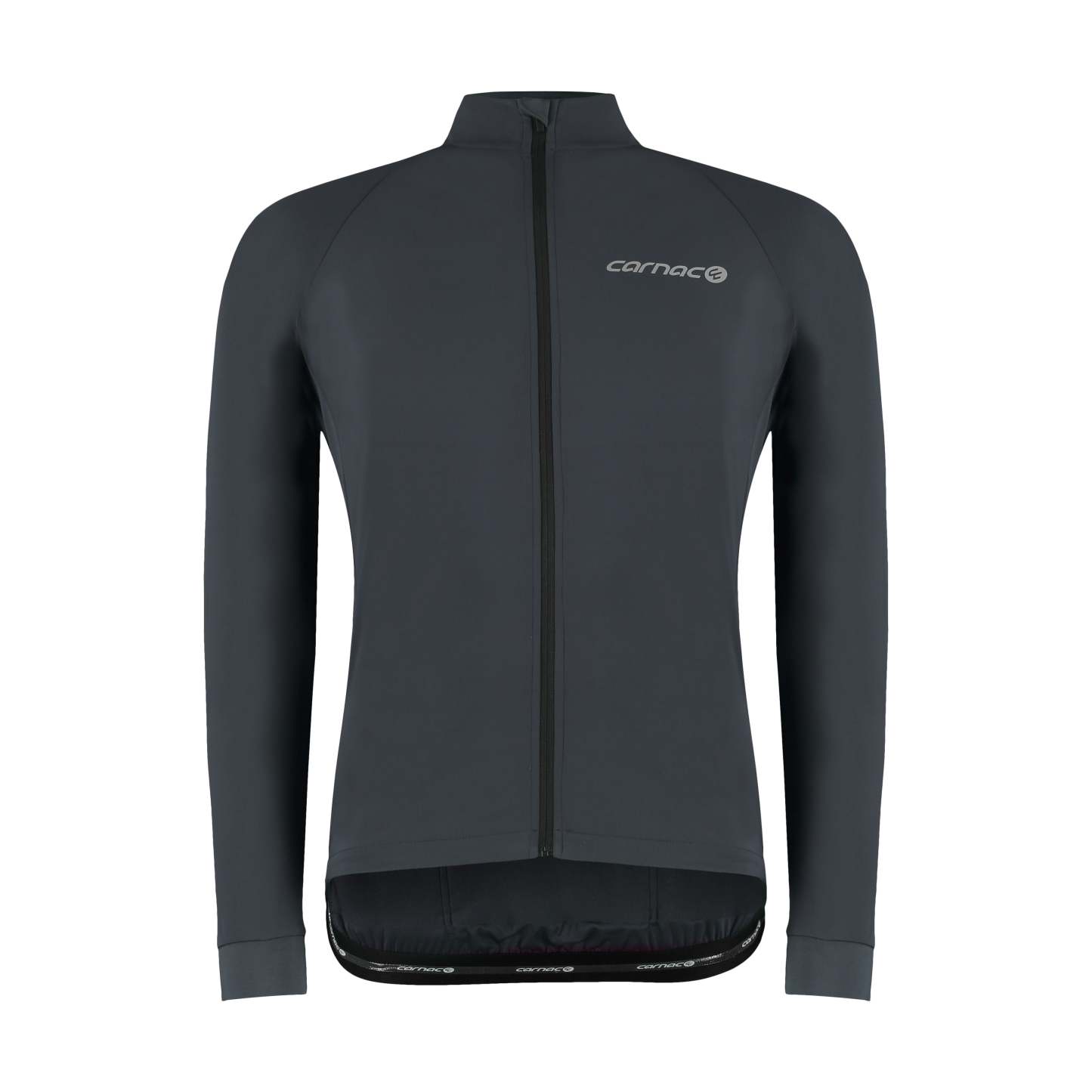 Carnac Men's Charcoal Long Sleeve Windproof Cycling Jersey-Planet X