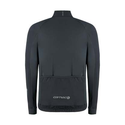 Carnac Men's Charcoal Long Sleeve Windproof Cycling Jersey-Planet X