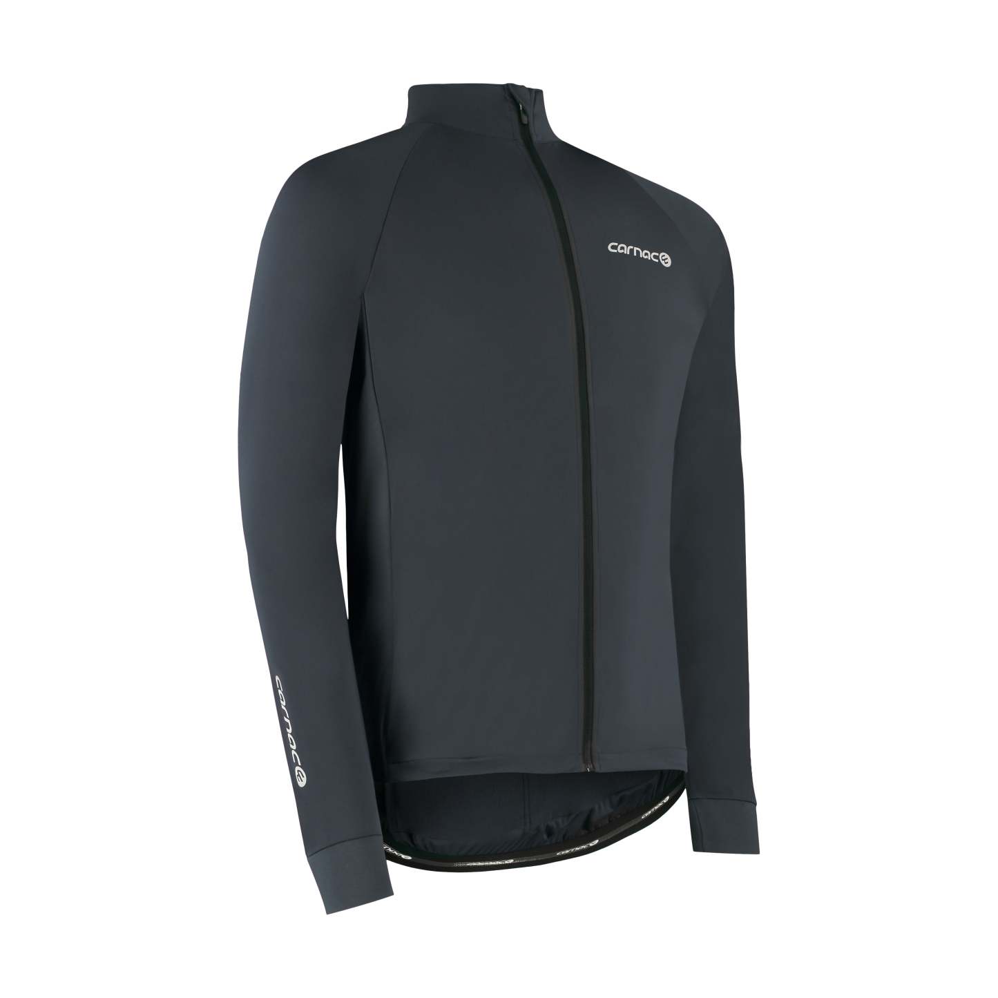 Carnac Men's Charcoal Long Sleeve Windproof Cycling Jersey-Planet X