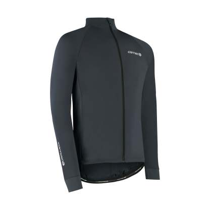 Carnac Men's Charcoal Long Sleeve Windproof Cycling Jersey-Planet X