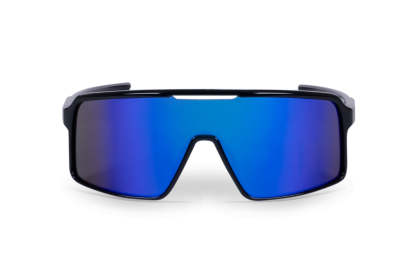 Carnac Juno Sunglasses / Jet Black Frame & Blue Revo Lens-Planet X