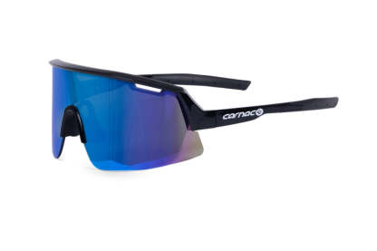 Carnac Vesta Sunglasses / Jet Black Frame & Ice Blue Revo Lens-Planet X