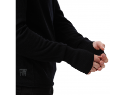 Fox Wilson Men's Firle Merino V-Neck Jumper - Black