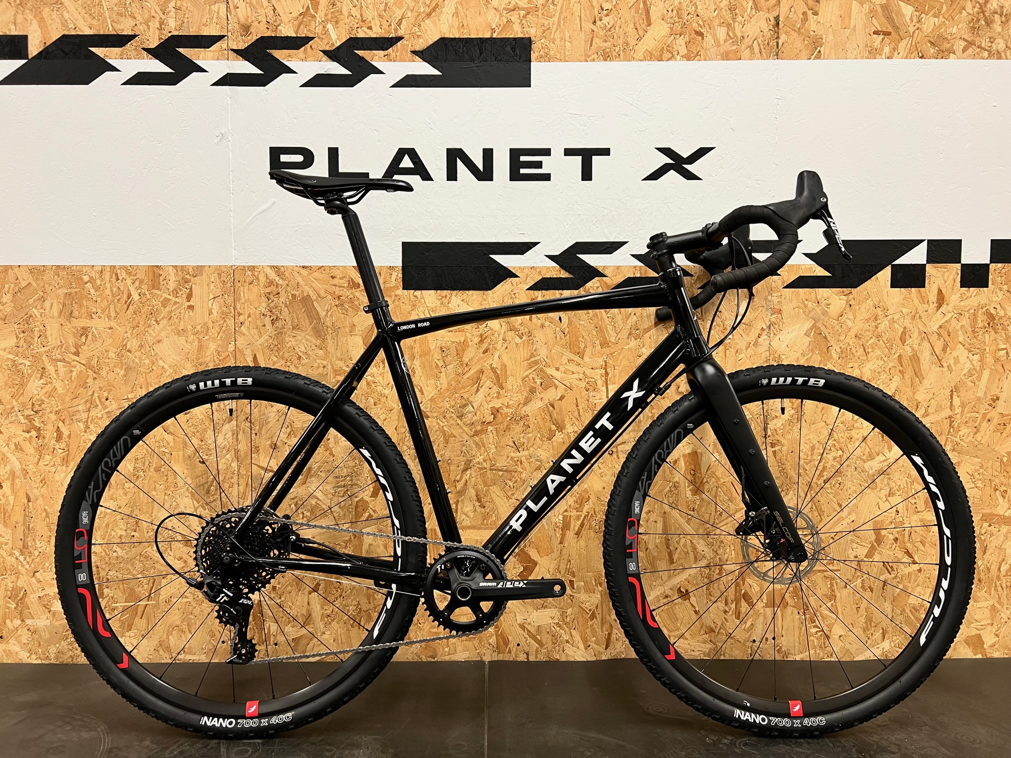 Planet X London Road SRAM Apex 1 HRD Bike - X Large - Black