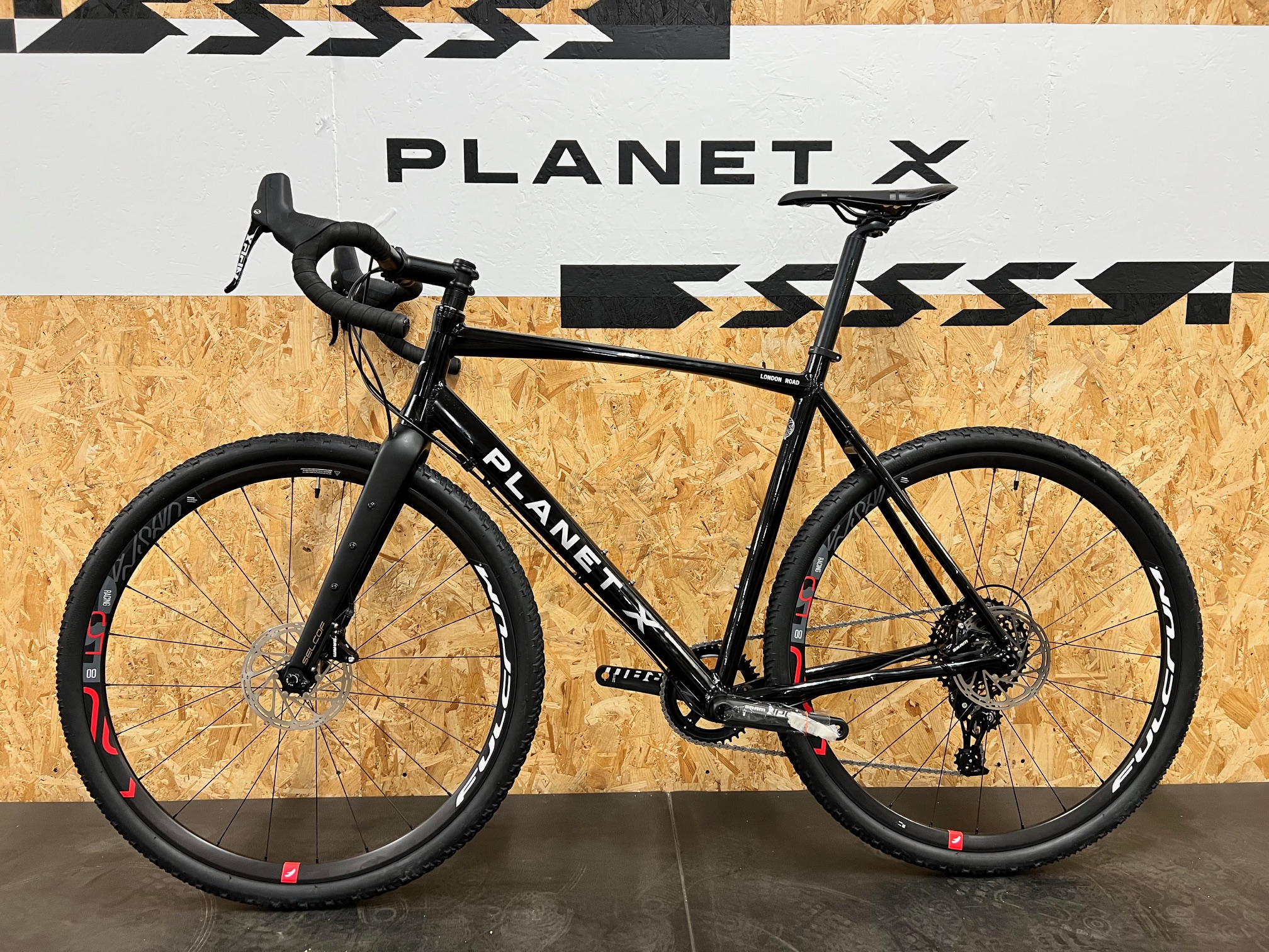 Planet X London Road SRAM Apex 1 HRD Bike - X Large - Black