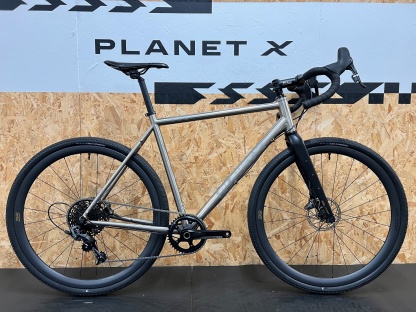 Planet X Tempest Gravel Bike / Force 1 Mix with Selcof 35s / XLarge / Titanium / Used
