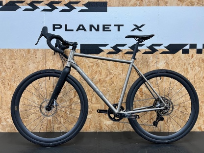 Planet X Tempest Gravel Bike / Force 1 Mix with Selcof 35s / XLarge / Titanium / Used
