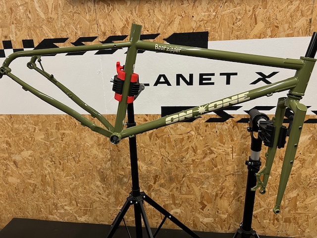 On One Bootzipper 29" Mountain Bike Frameset / Olive Green / Medium / Cosmetic Damage