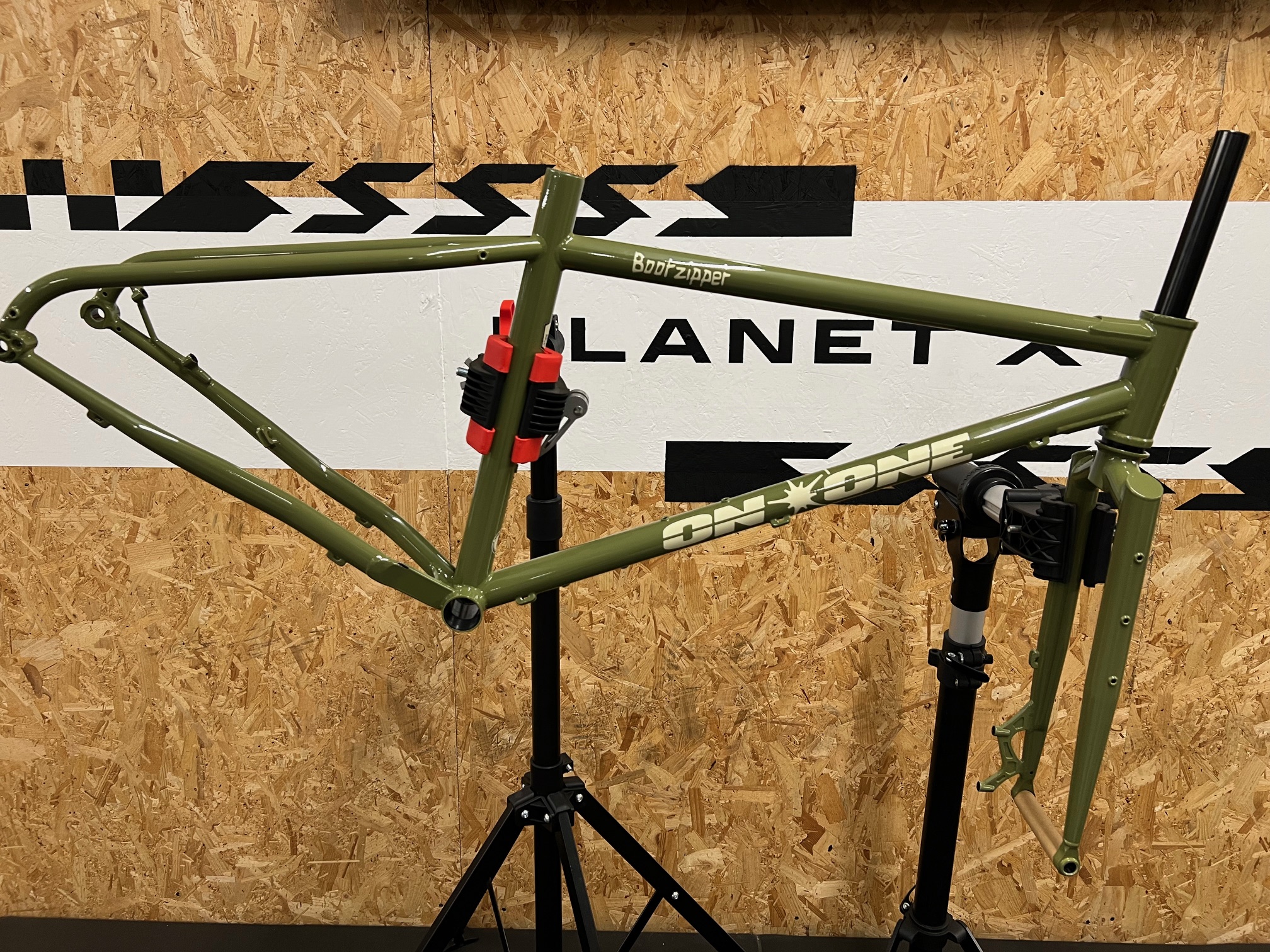 On One Bootzipper 29" Mountain Bike Frameset / Olive Green / Medium / Cosmetic Damage
