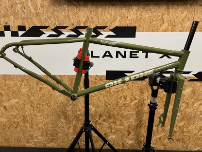 On One Bootzipper 29" Mountain Bike Frameset / Olive Green / Medium / Cosmetic Damage