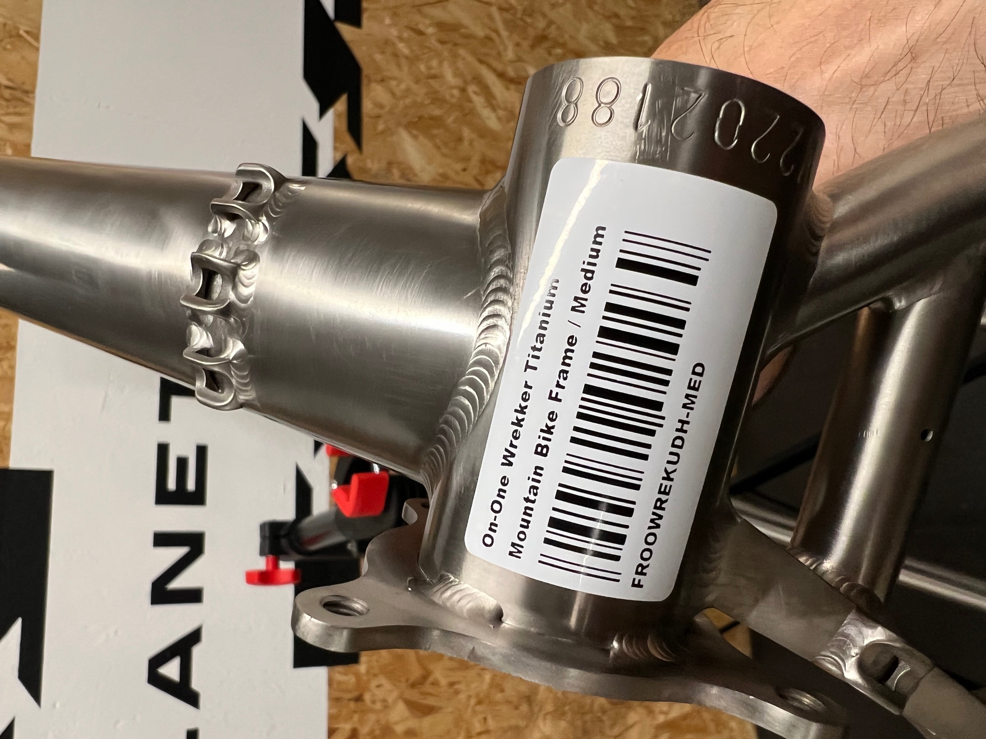 On-One Wrekker Titanium Mountain Bike Frame / Medium / Used