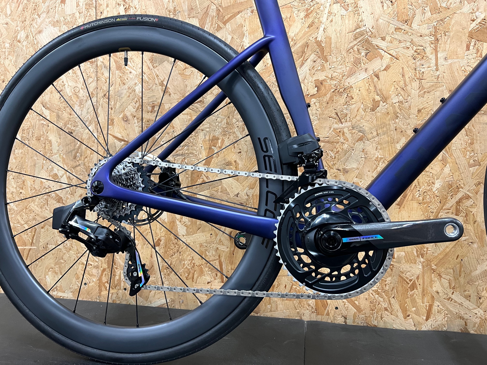 Planet X EC-130 SRAM Force AXS Aero Road Bike Selcof Carbon 45 Wheels / Large / Nebula Purple / Ex-Display