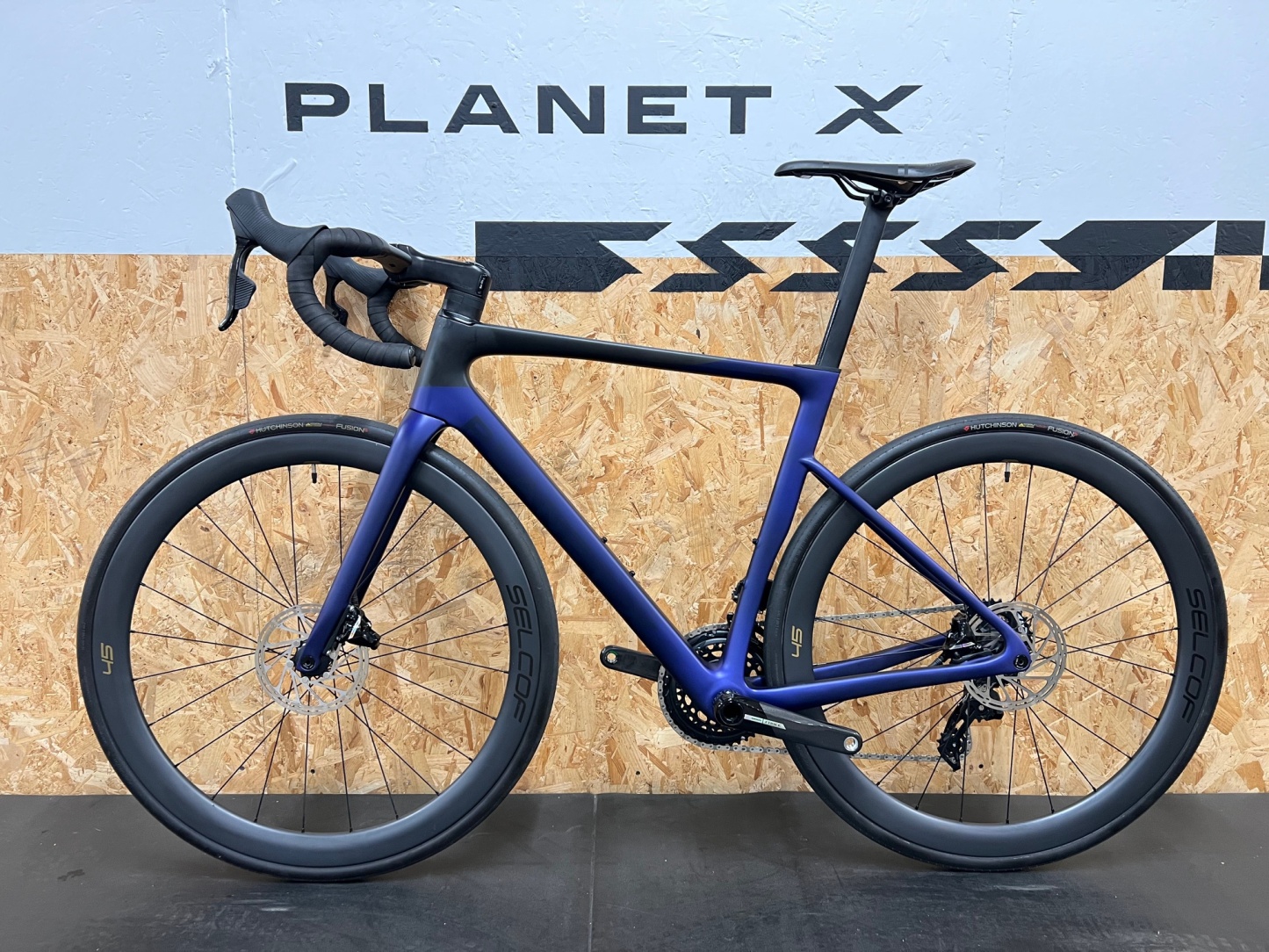 Planet X EC-130 SRAM Force AXS Aero Road Bike Selcof Carbon 45 Wheels / Large / Nebula Purple / Ex-Display