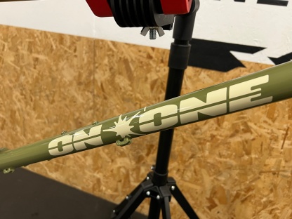 On One Bootzipper 29" Mountain Bike Frame + Rockshox 35 100 Travel Fork / Olive Green / Small / Cosmetic Damage