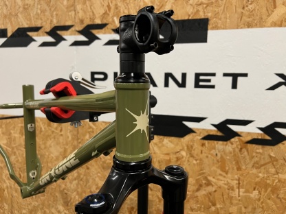 On One Bootzipper 29" Mountain Bike Frame + Rockshox 35 100 Travel Fork / Olive Green / Small / Cosmetic Damage
