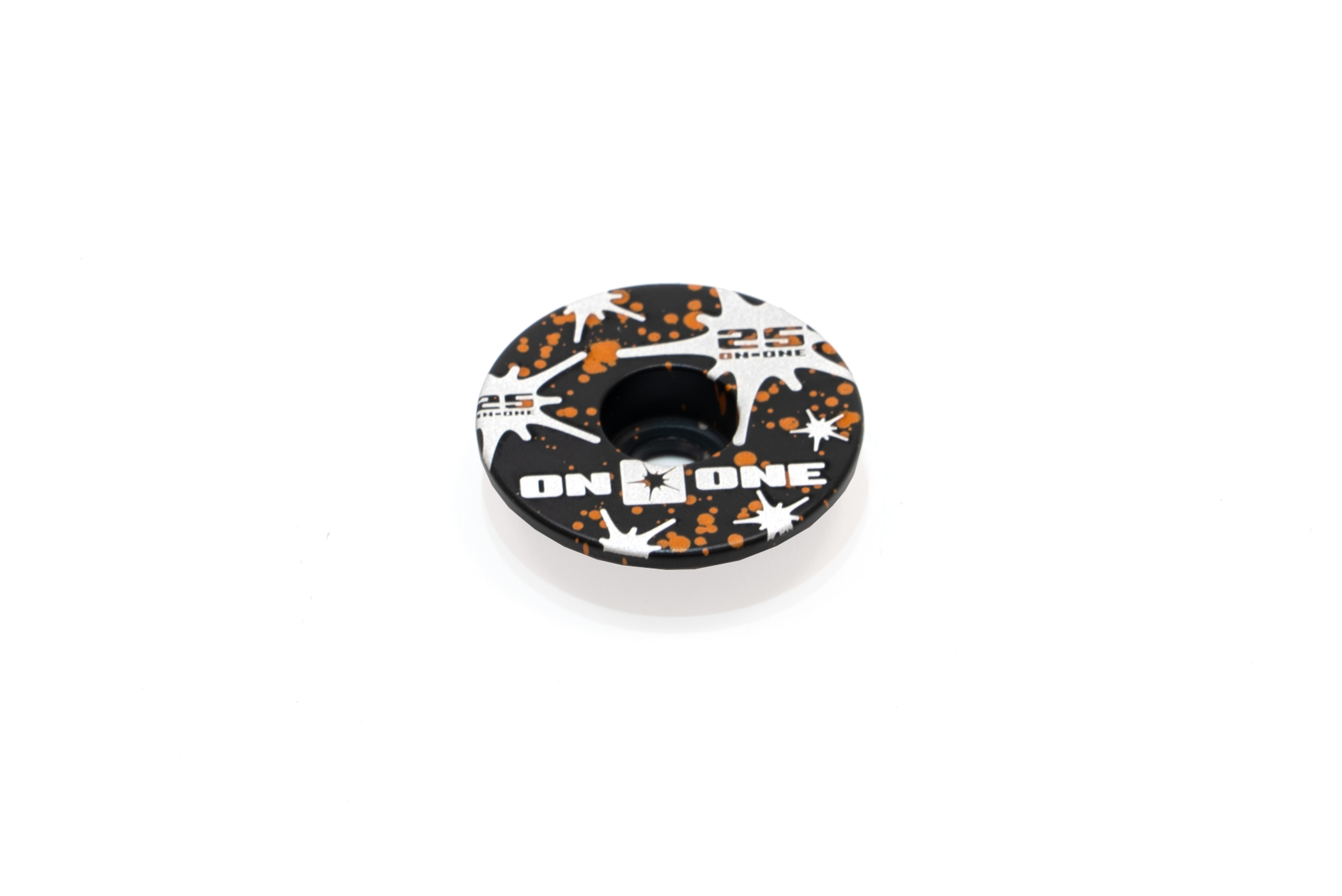 On-One X Unite 25 Stem Top Cap Black / Orange Splatter