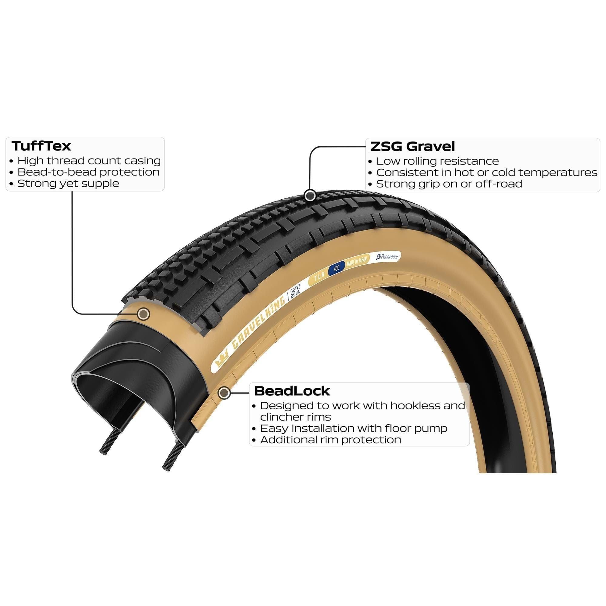 Panaracer GravelKing SK TLR Gravel Tyre Planet X