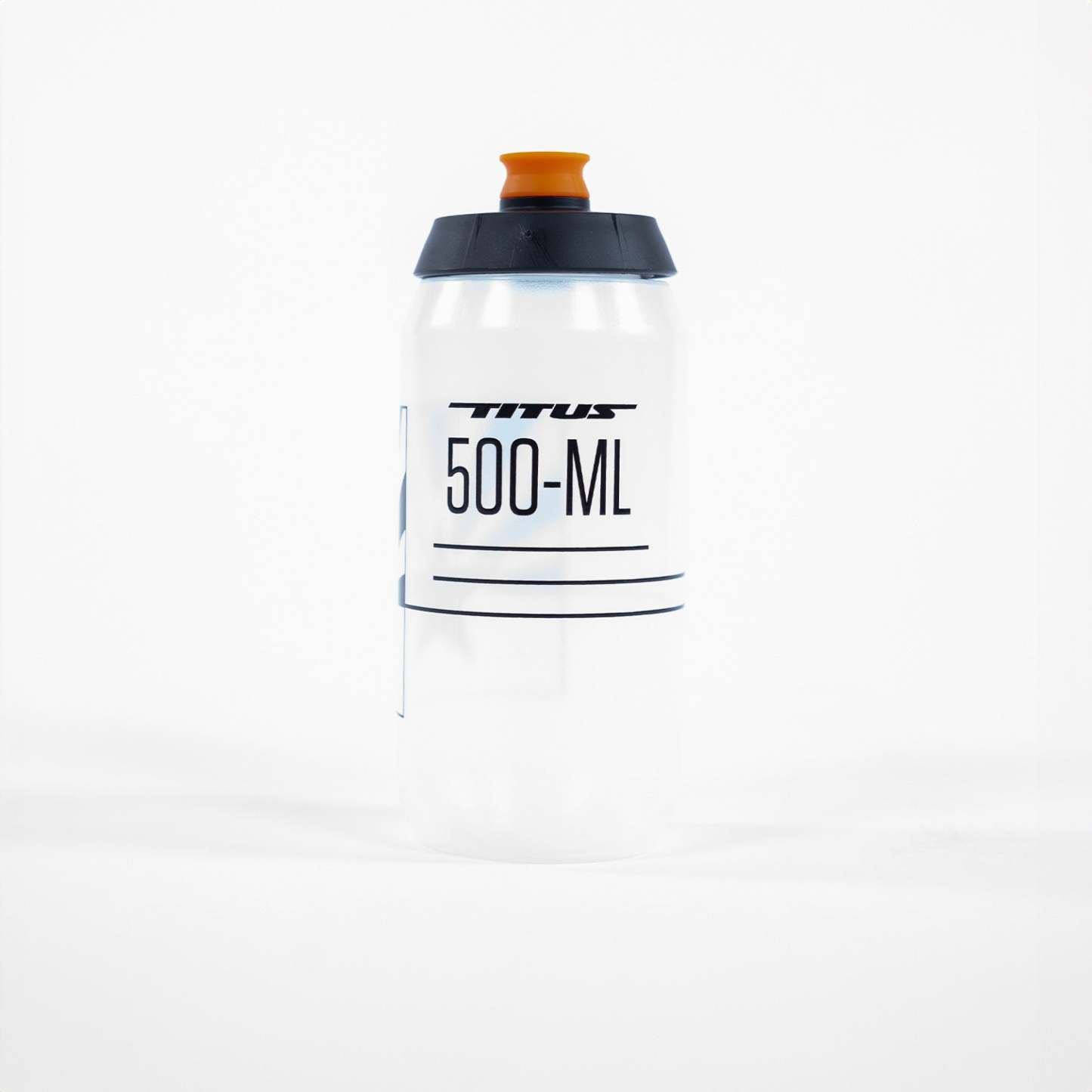 Titus 500ml Water Bottle / Clear & Black-Planet X