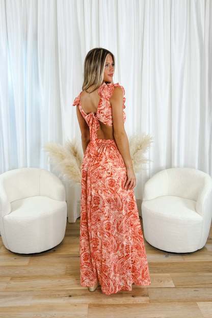 Sexy printed irregular long skirt