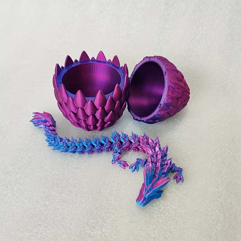 🐉3D-Printed Articulated Crystal Dragon🐉