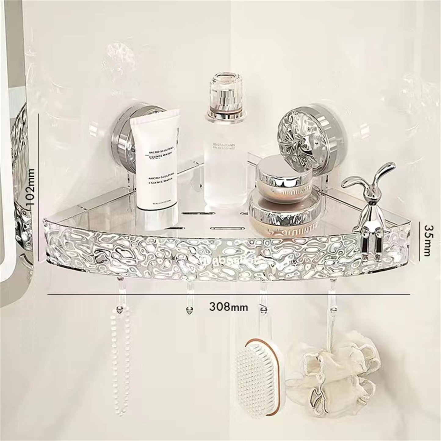 Last Day Promotion 49% OFF - Light Luxury Suction Cup Storage Rack (Reuseble)