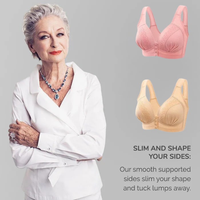 Zapięcie z przodu Oddychający, przyjazny dla skóry bawełniany biustonosz