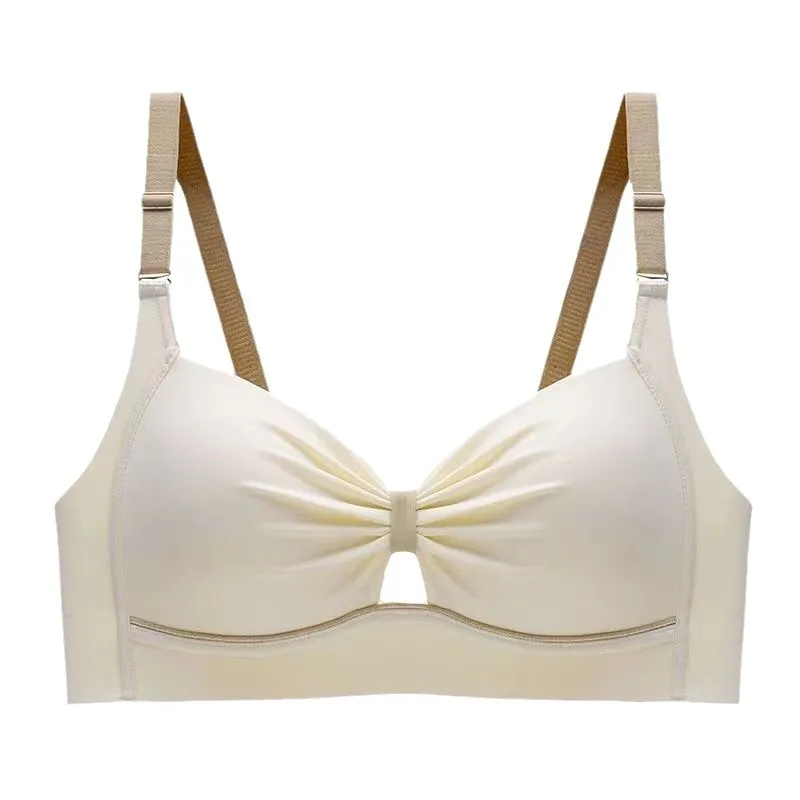 Thin bra without underwires for large breasts