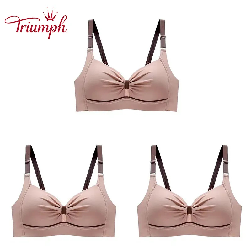 Thin bra without underwires for large breasts