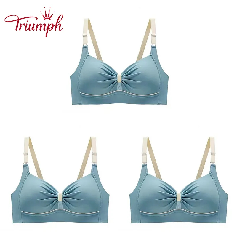 Thin bra without underwires for large breasts
