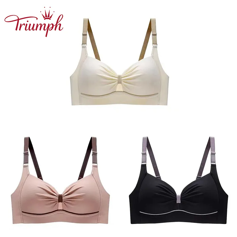 Thin bra without underwires for large breasts
