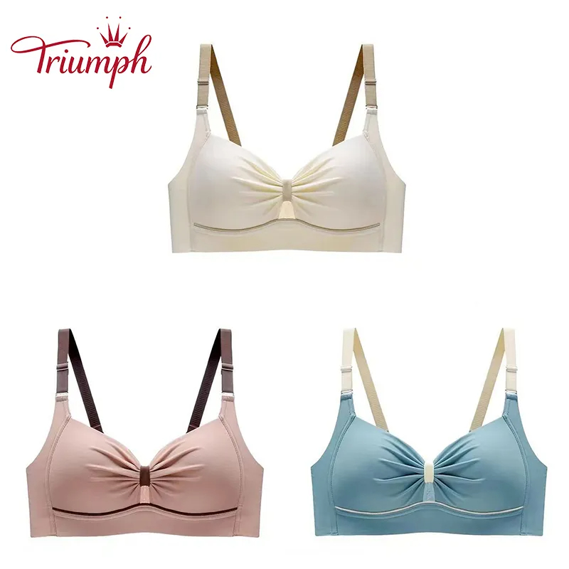 Thin bra without underwires for large breasts