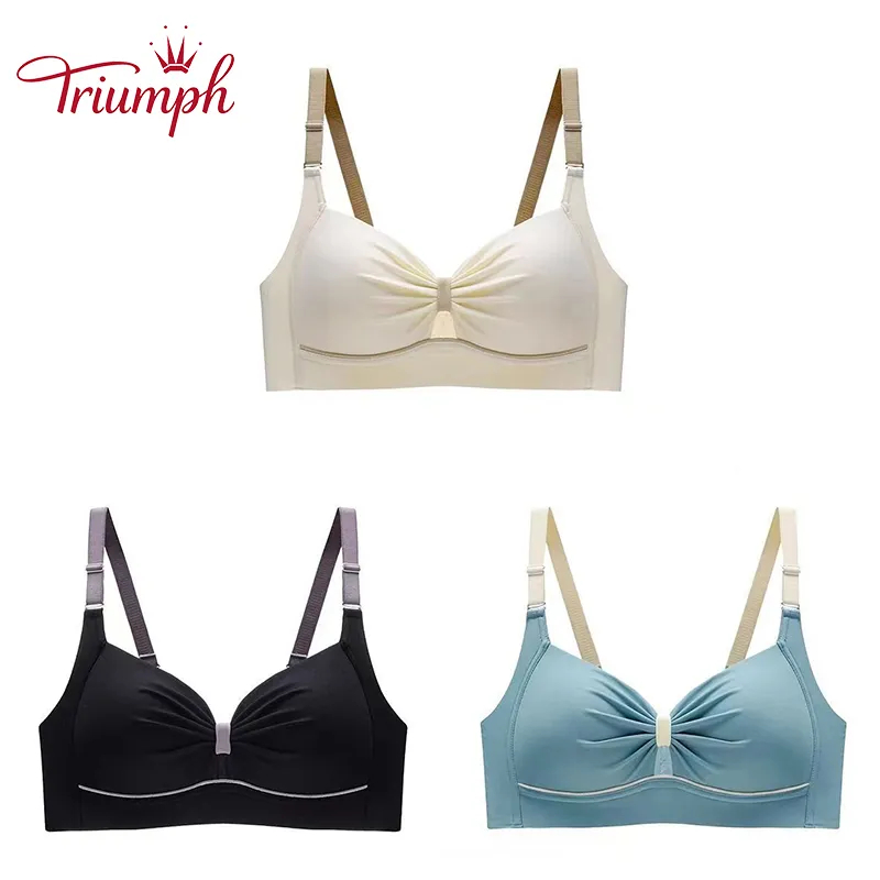 Thin bra without underwires for large breasts