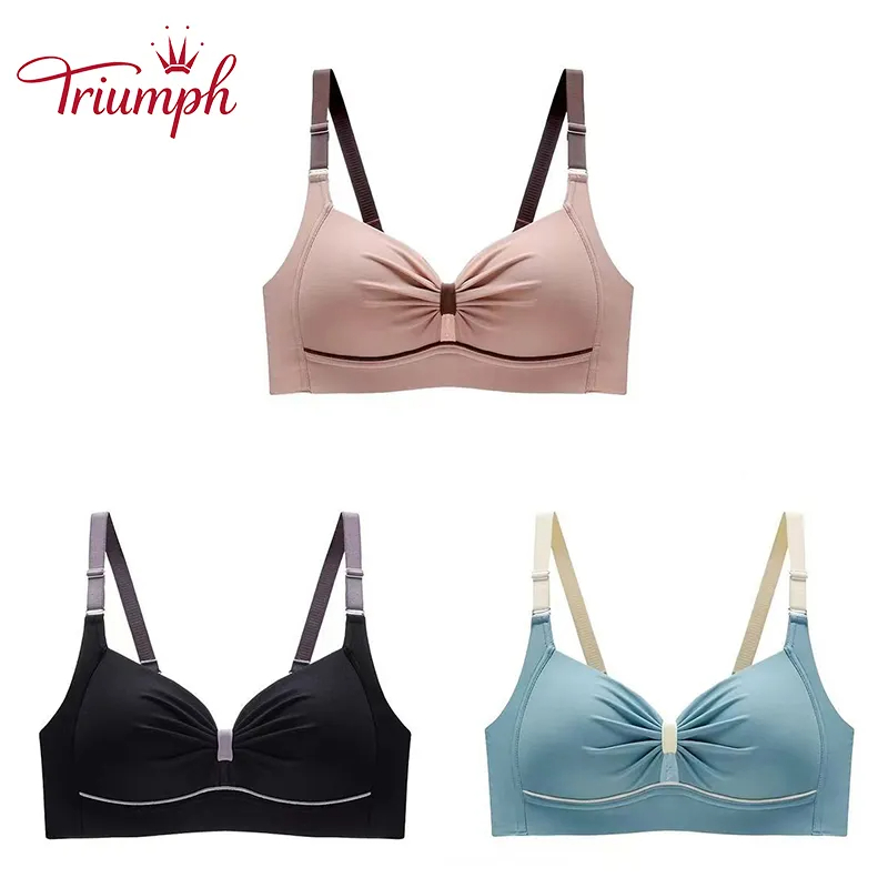 Thin bra without underwires for large breasts